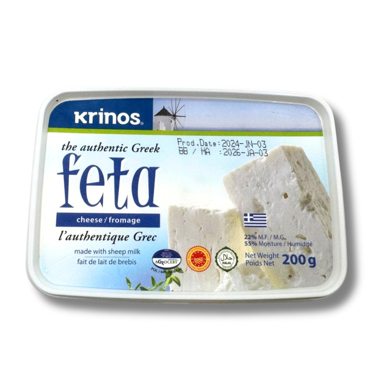 Krinos Greek Feta Cheese – 200 g