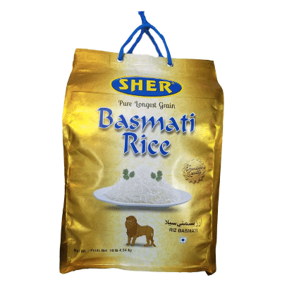Sher Pure Longest Basmati Rice – 10 lb