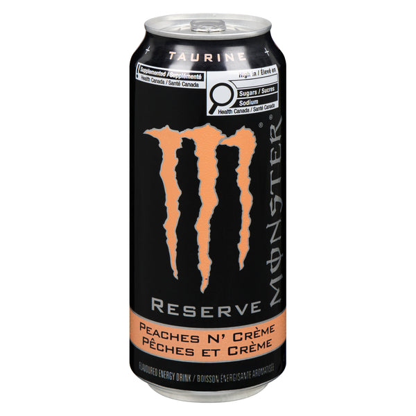 Monster Reserve Peaches N' Creme Energy Drink — 473 mL