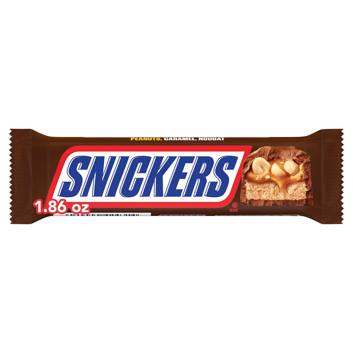 Snickers Milk Chocolate Candy Bar, 1.86 oz