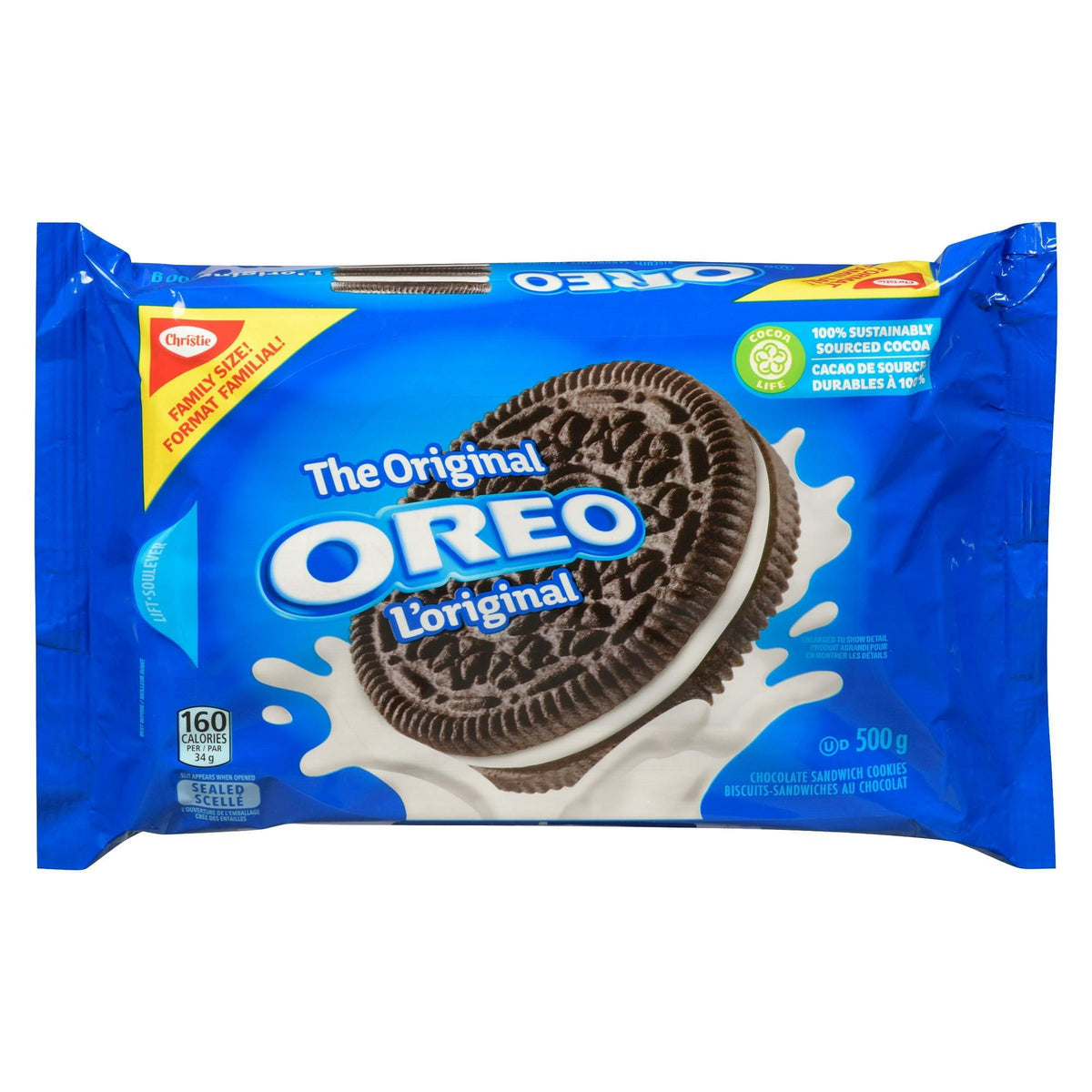 Oreo Original Family Size Sandwich Cookies, 500 g
