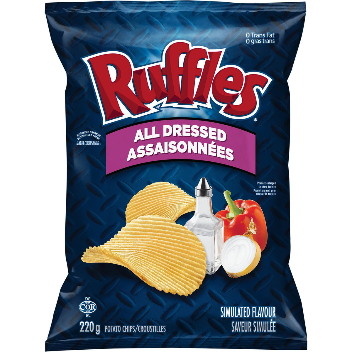 Ruffles All Dressed Potato Chips, 220 g