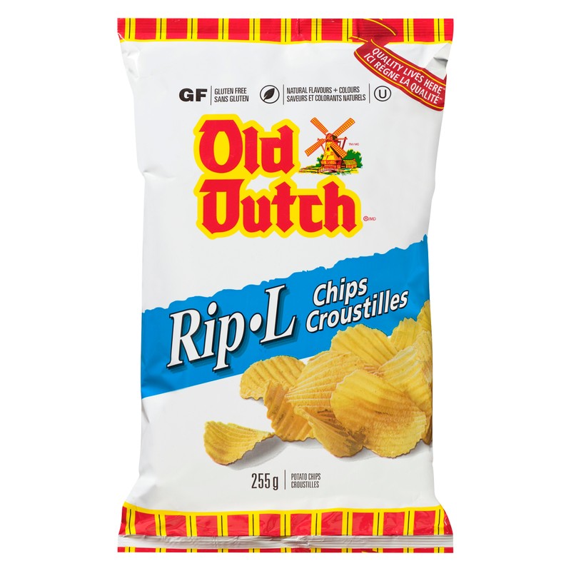 Old Dutch Rip-L Original Potato Chips, 255 g