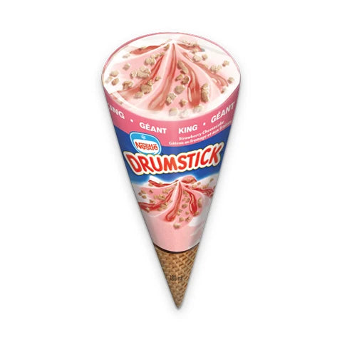 Nestlé Drumstick Strawberry Cheesecake Cone, 180 mL