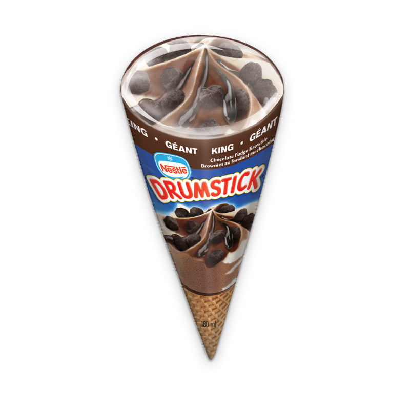 Nestlé Drumstick Chocolate Fudge Brownie Cone, 180 mL