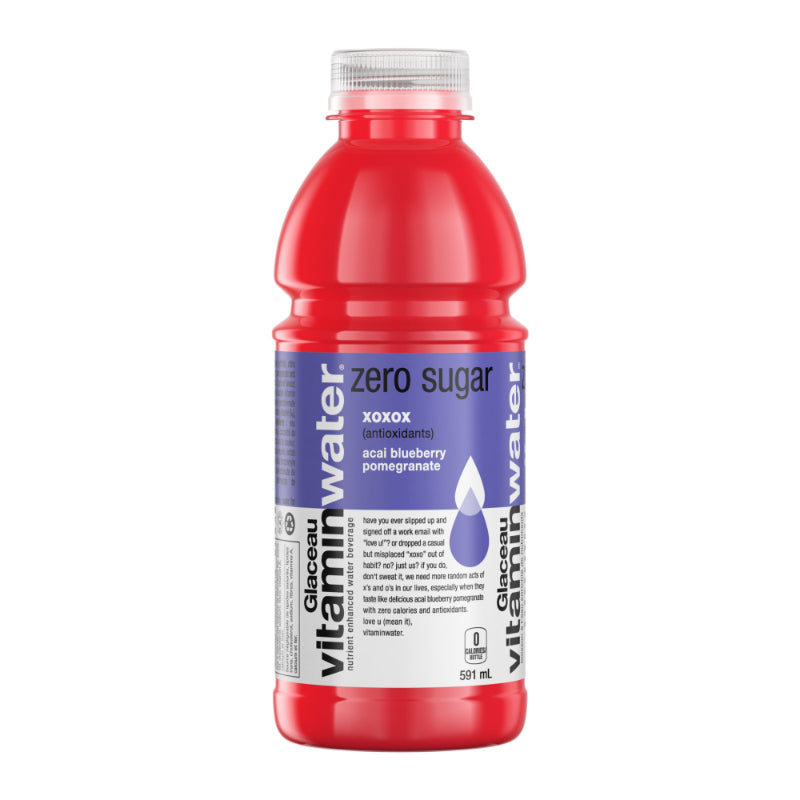 Vitaminwater Zero XOXOX Acai Blueberry & Pomegranate, 591 mL