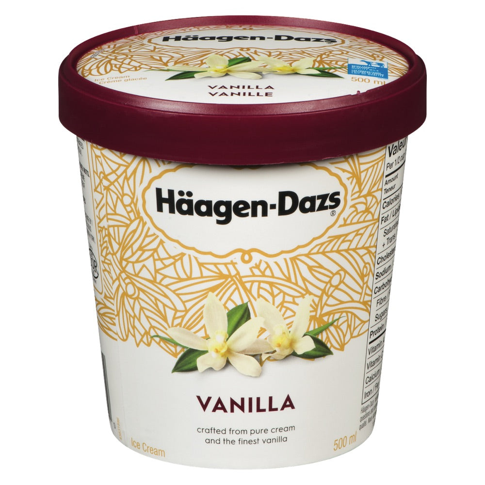 Häagen-Dazs Vanilla Ice Cream, 500 mL
