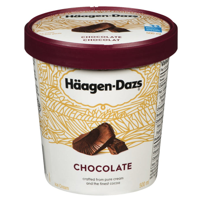 Häagen-Dazs Chocolate Ice Cream, 500 mL