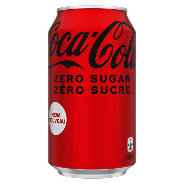 Coca-Cola Zero Sugar Soda, 355 mL