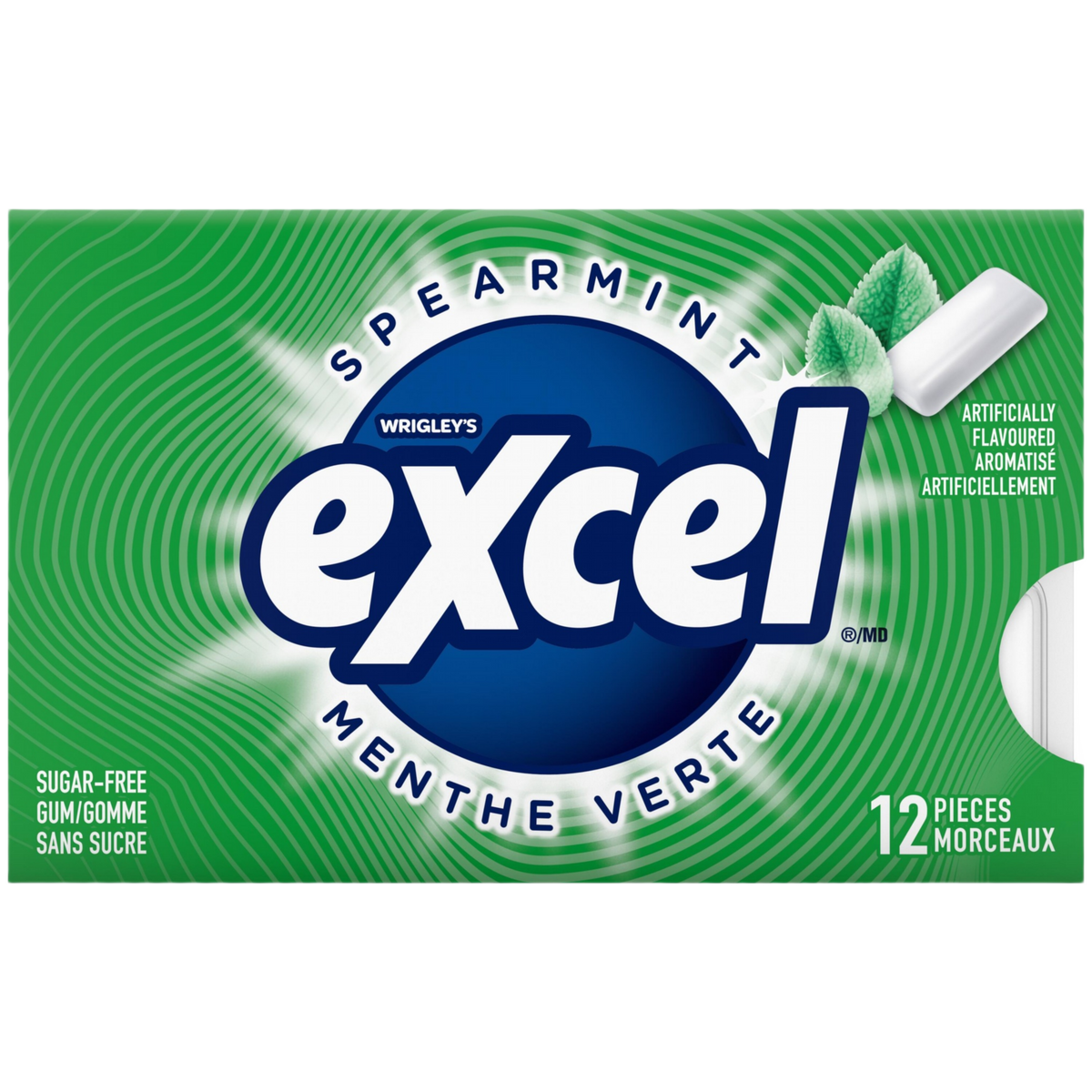 Excel Spearmint Sugar-Free Gum — 12 Pieces