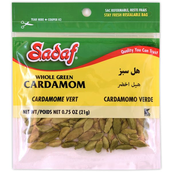 Sadaf Whole Green Cardamom, 21 g