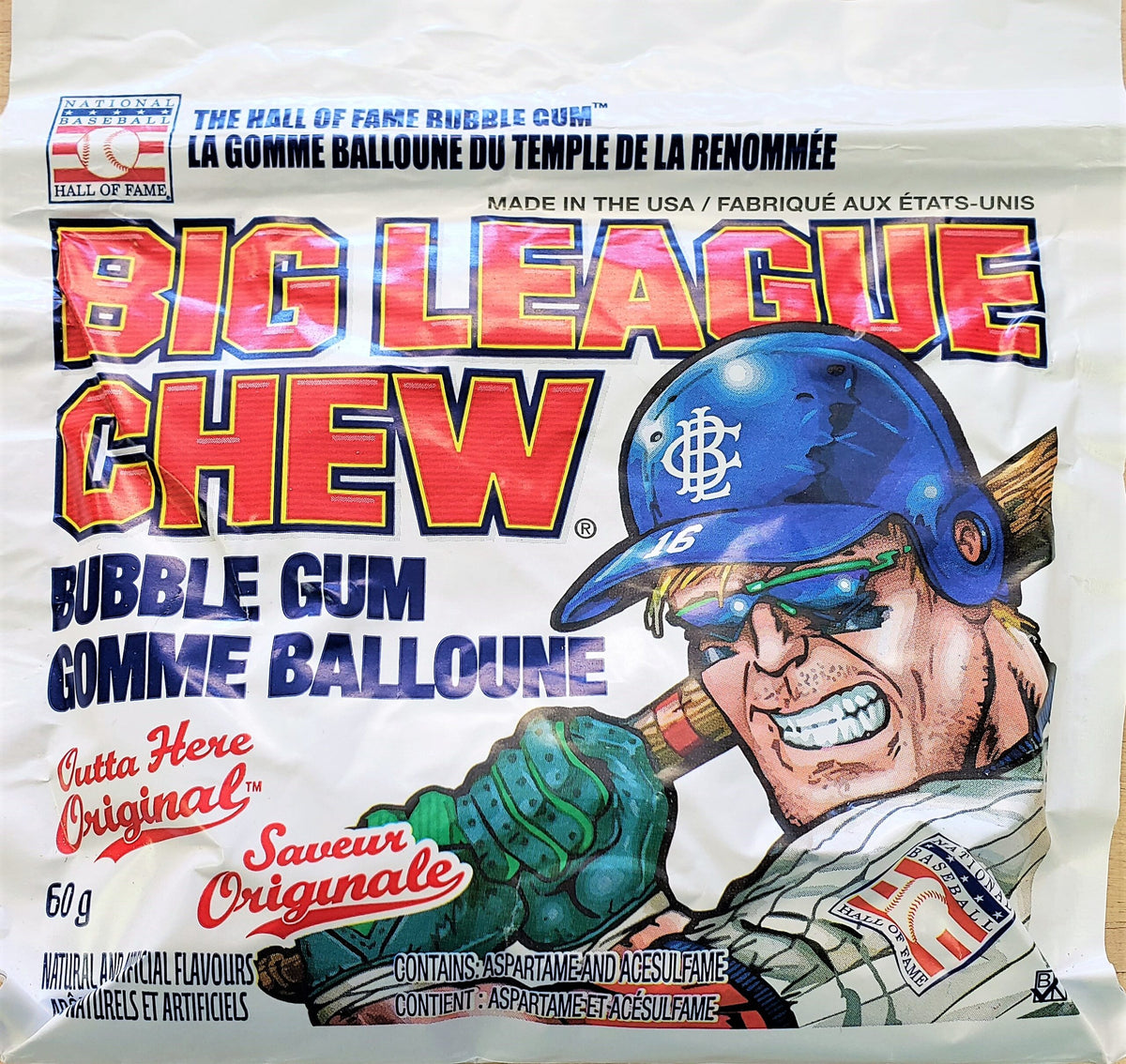 Big League Chew Outta Here Original Bubble Gum, 60 g