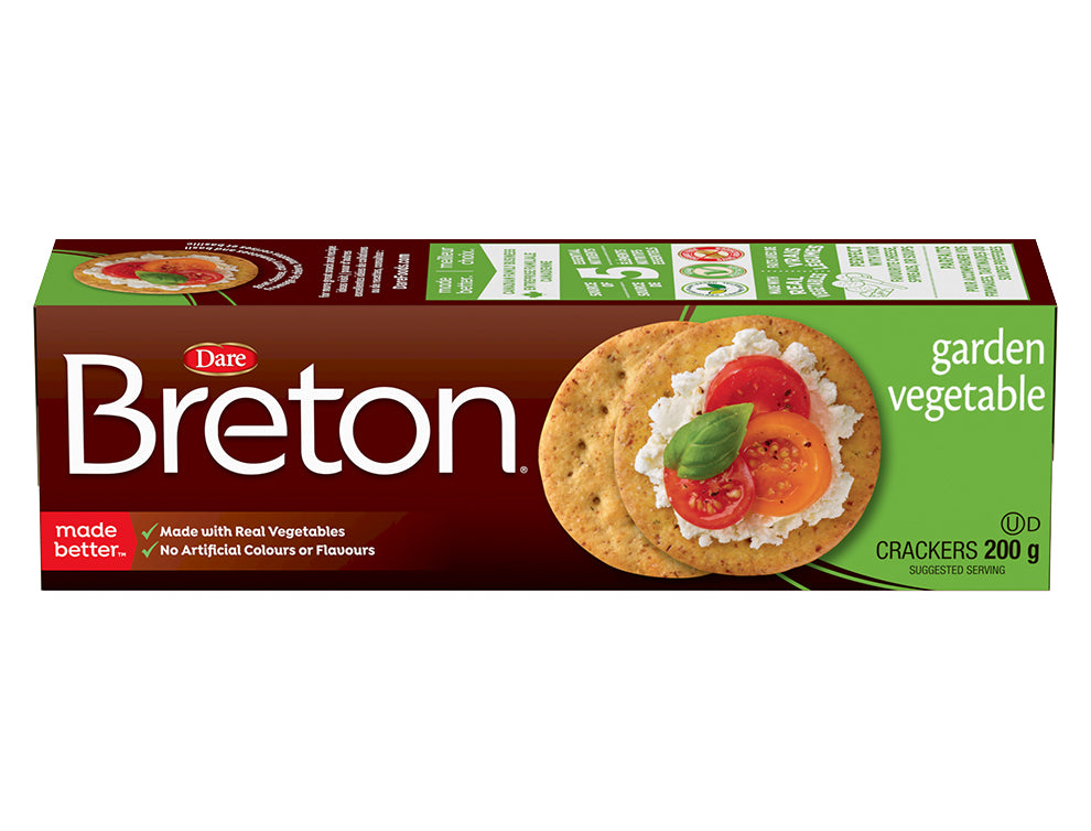 Breton Garden Vegetable Crackers, 200 g