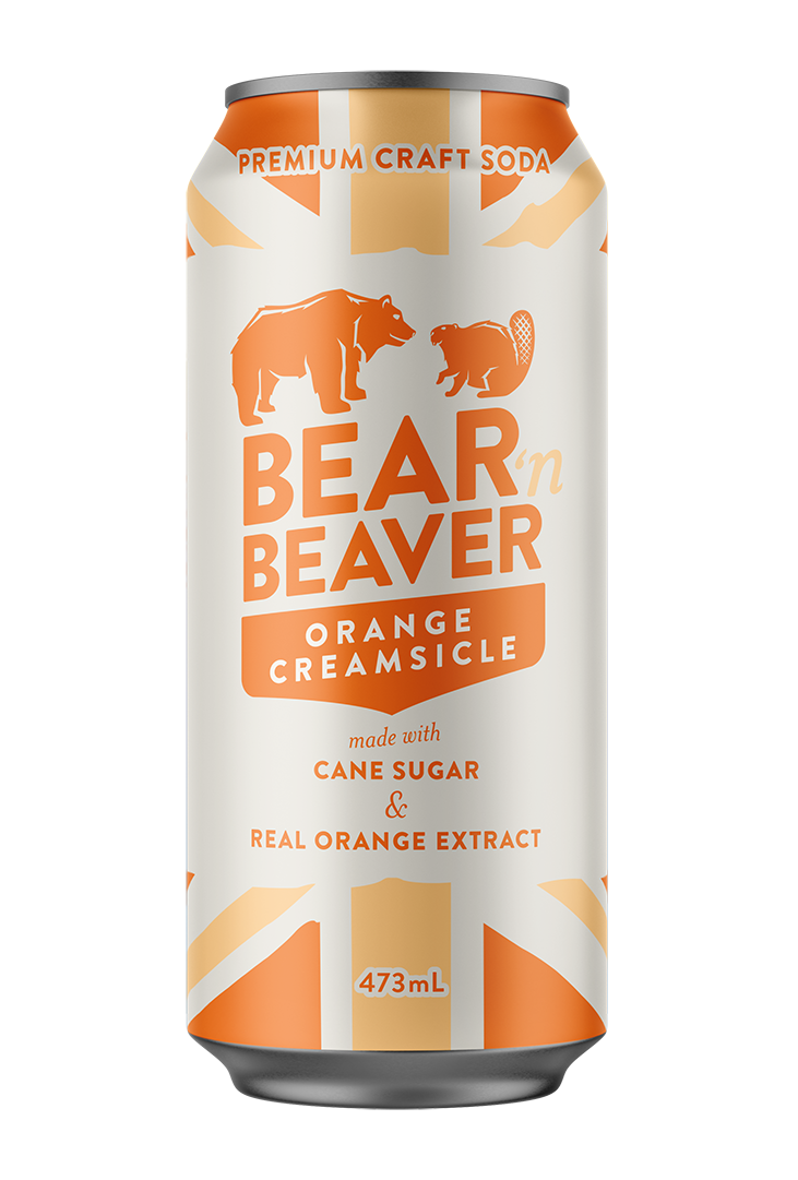 Bear 'N Beaver Orange Creamsicle Soda – 473 mL