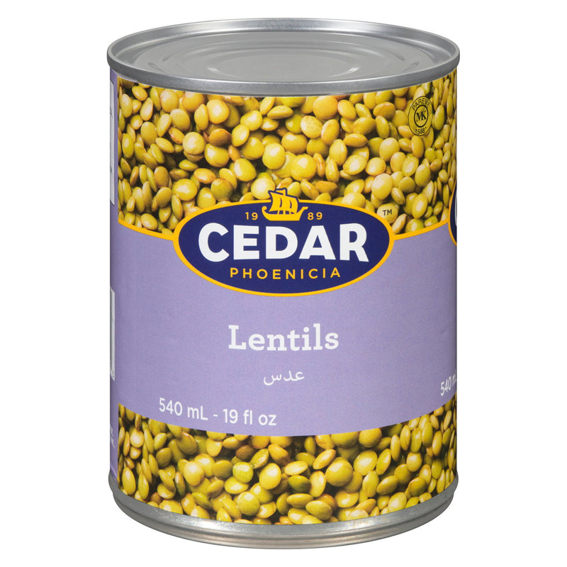 Cedar Phoenicia Canned Lentils — 540 mL