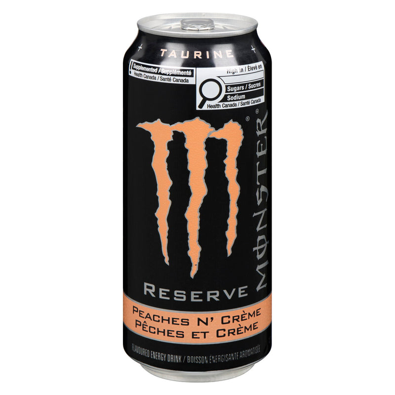 Monster Reserve Peaches N' Creme Energy Drink — 473 mL