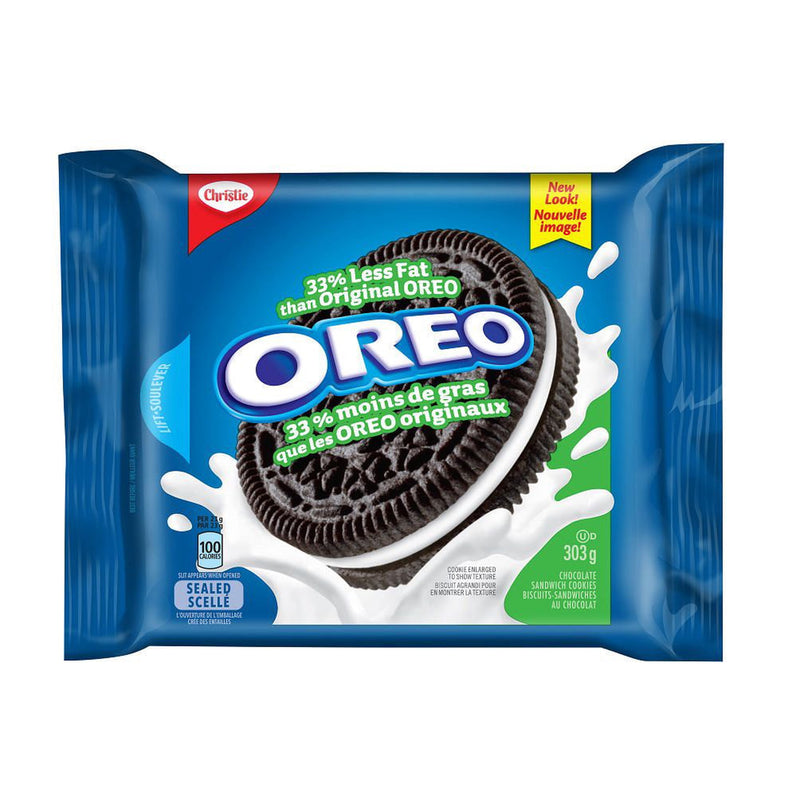 Oreo Less Fat Chocolate Sandwich Cookies 303 g