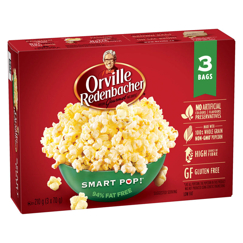 Orville Redenbacher's Smart Pop Microwave Popcorn, 3 Packs, 210 g