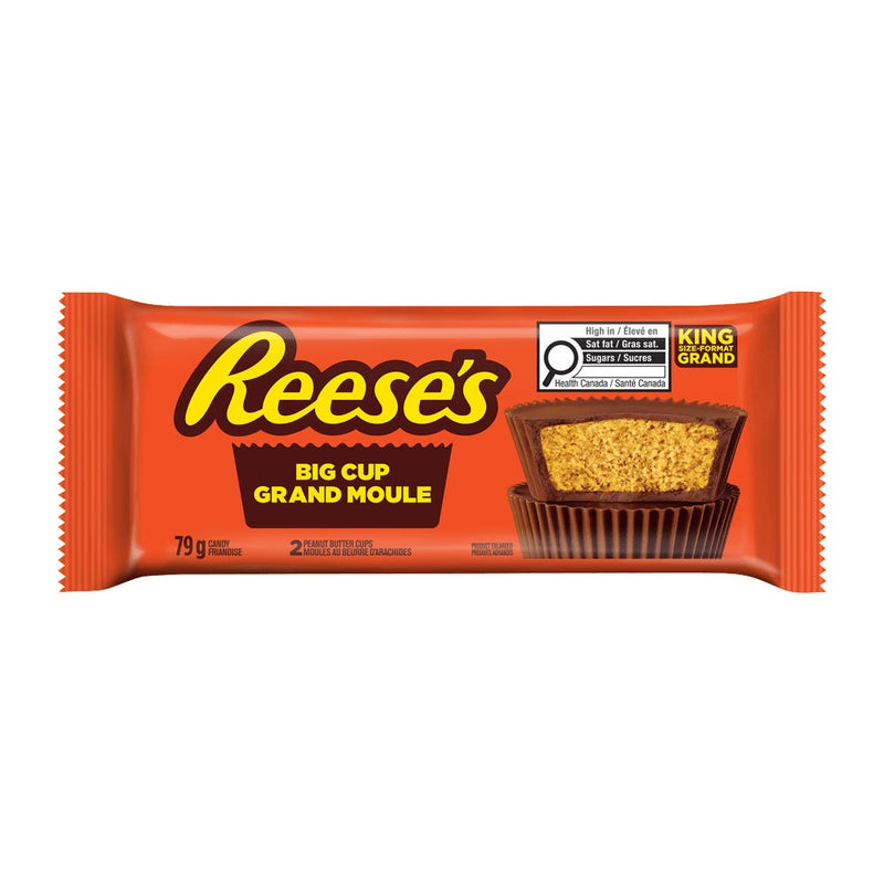 Reese's Big Cup Peanut Butter Cups, King Size, 79 g