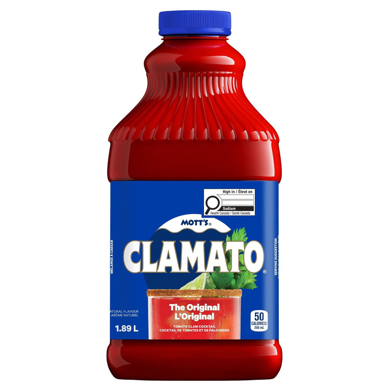 Mott's Clamato Original Tomato Clam Cocktail, 1.89 L