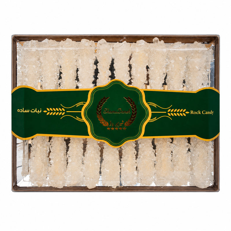Shirinbanu White Rock Candy, 20 Pieces