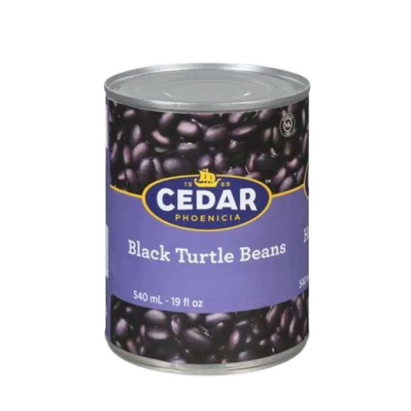 Cedar Phoenicia Black Turtle Beans — 540 mL