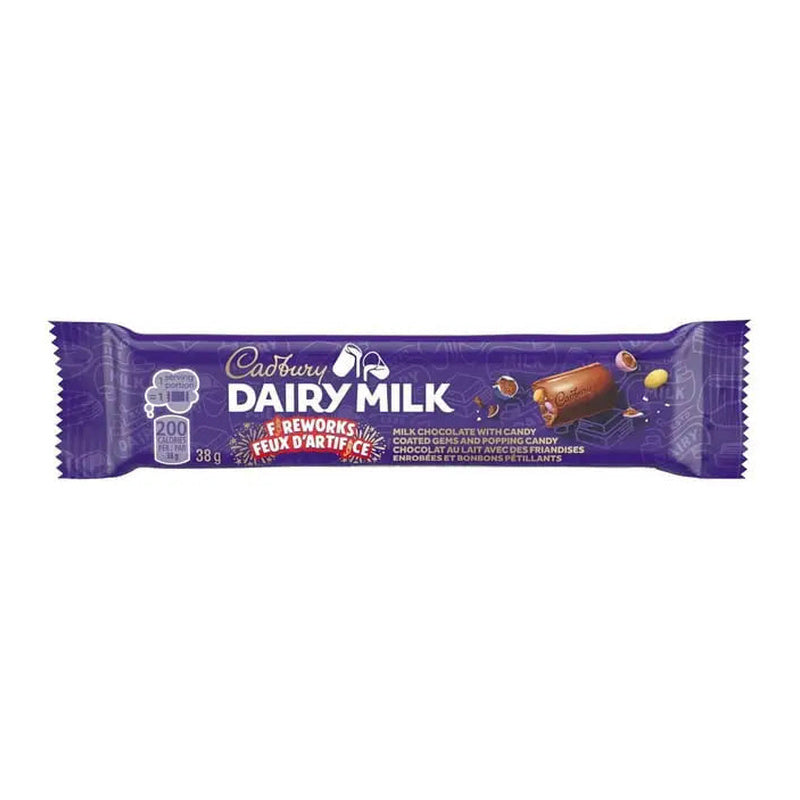 Cadbury Dairy Milk Fireworks Chocolate Bar, 38 g