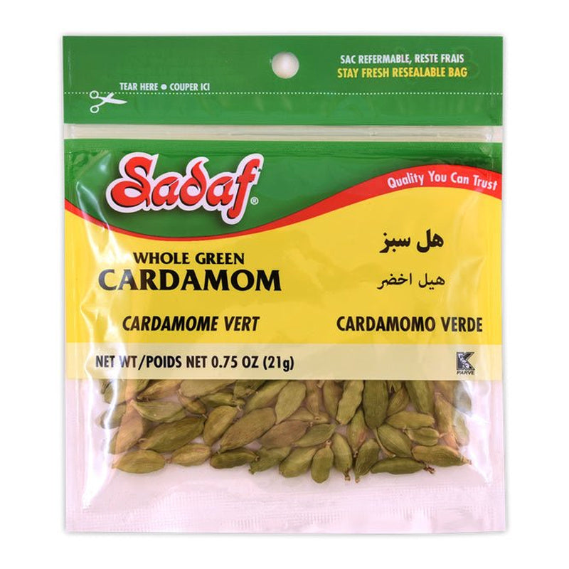 Sadaf Whole Green Cardamom, 21 g