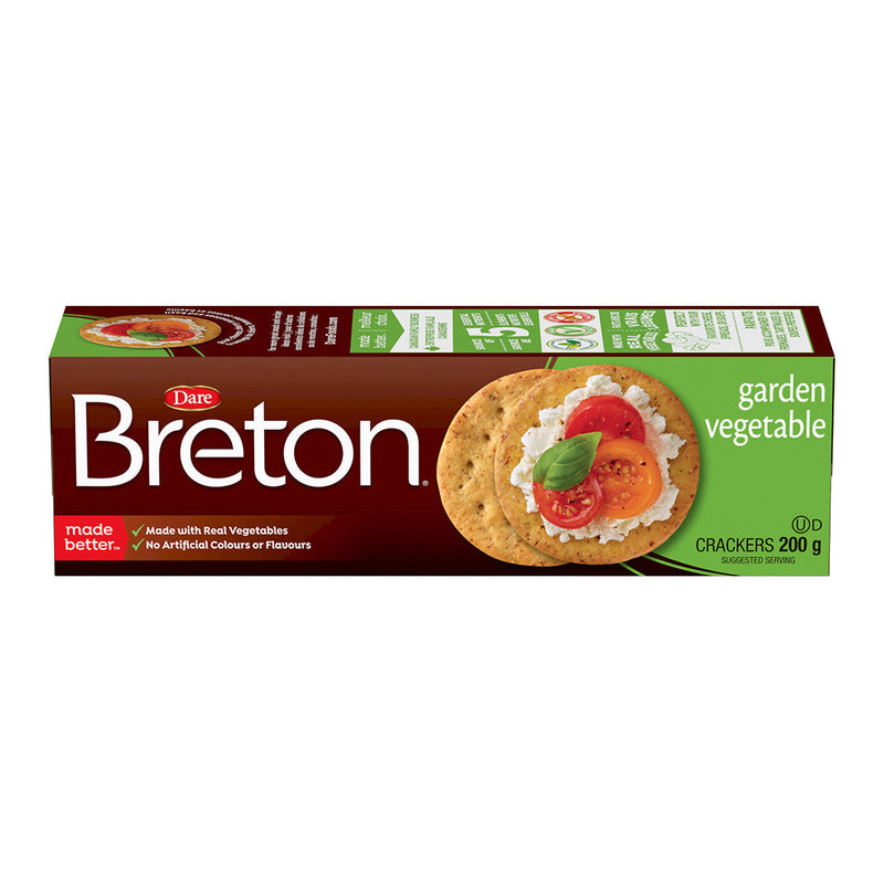 Breton Garden Vegetable Crackers, 200 g