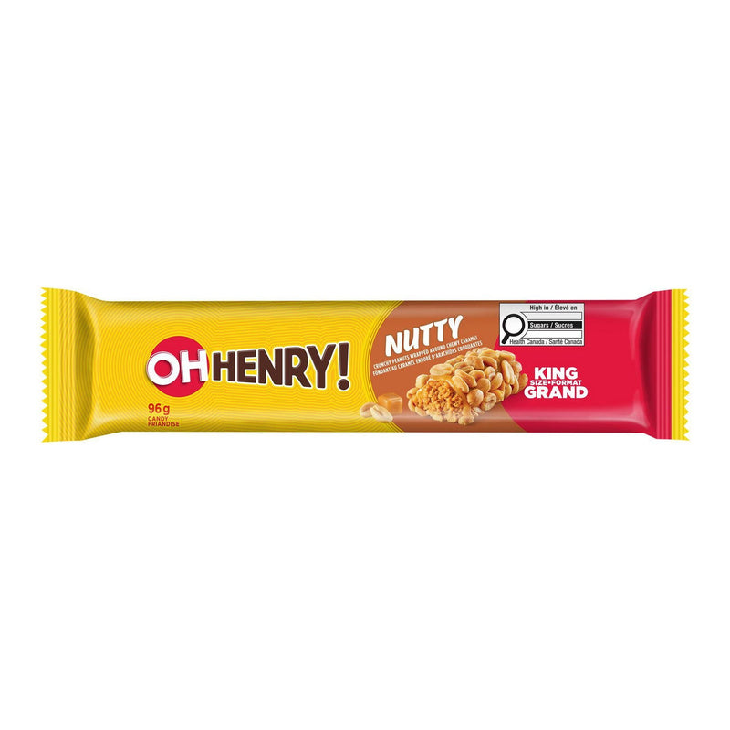 Oh Henry! Nutty King Size Candy Bar — 96 g