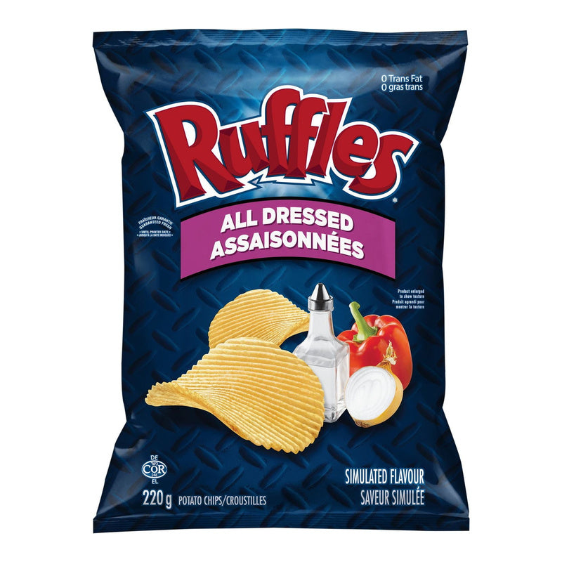 Ruffles All Dressed Potato Chips, 220 g