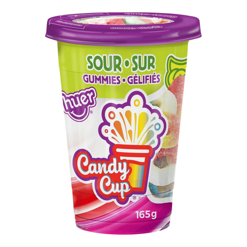 Huer Sour Gummy Candy Cup, 165 g