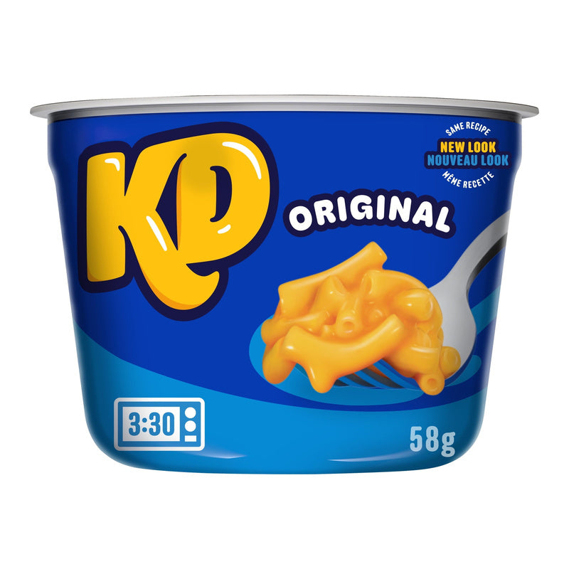 KD Kraft Dinner Original Macaroni & Cheese Snack Cup, 58 g