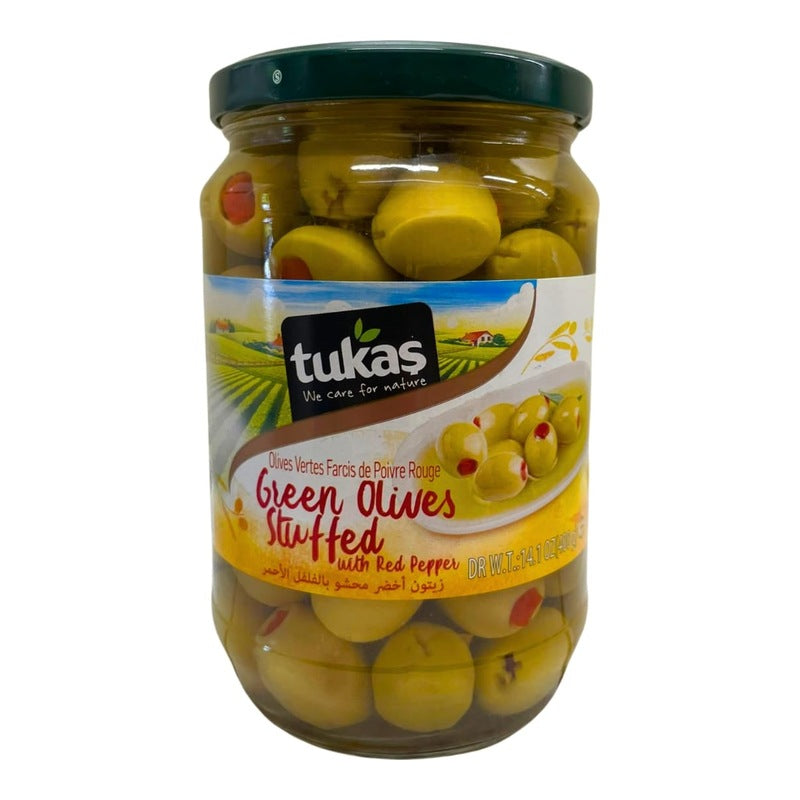 Tukaş Pepper-Stuffed Green Olives