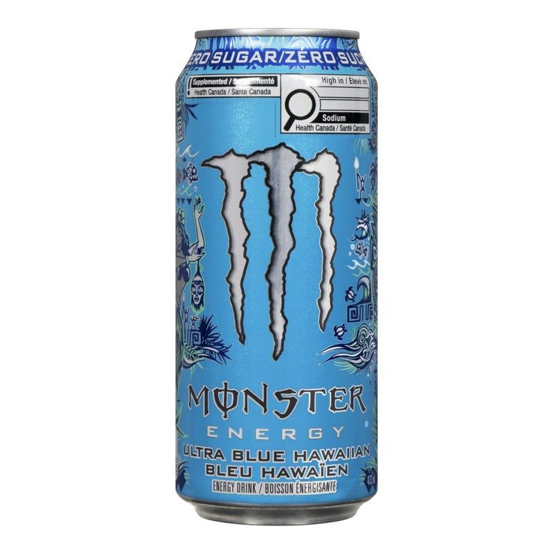 Monster Ultra Blue Hawaiian Energy Drink, 473 mL